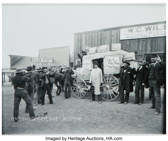 Stagecoaches and Saloon - Staging a Stage Holdup 1898